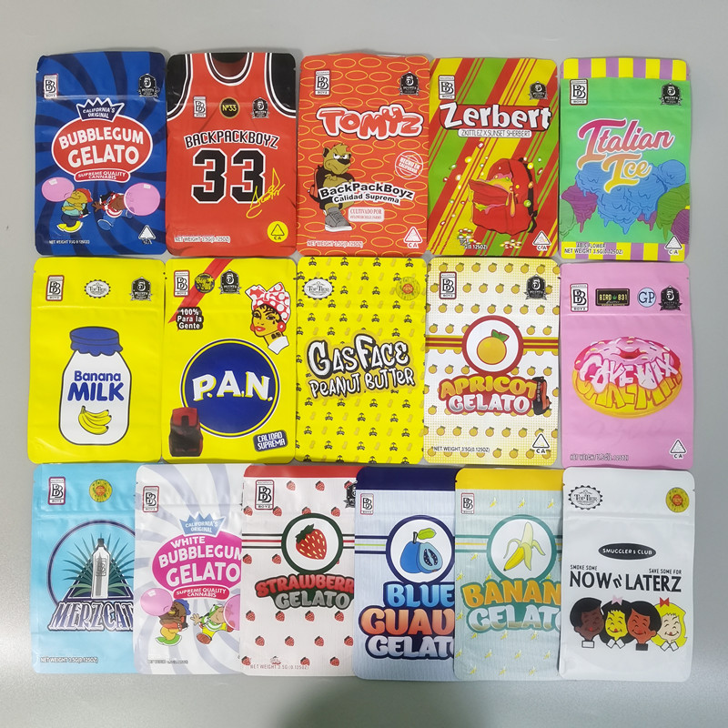 

Ready Stock Mylar Bags JOKE'S UP Runtz bag Backpack boyz 33 Tomyz Lucky charms Trix package Shark Cake Dry Herb Flower bag Packaging