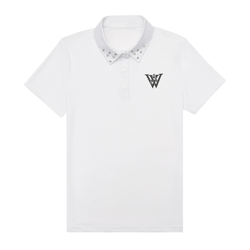 

Summer Golf Apparel Women's Short Sleeve Outdoor Sports Polo Shirt Breathable Quick Drying T-shirt Casual Top, Black