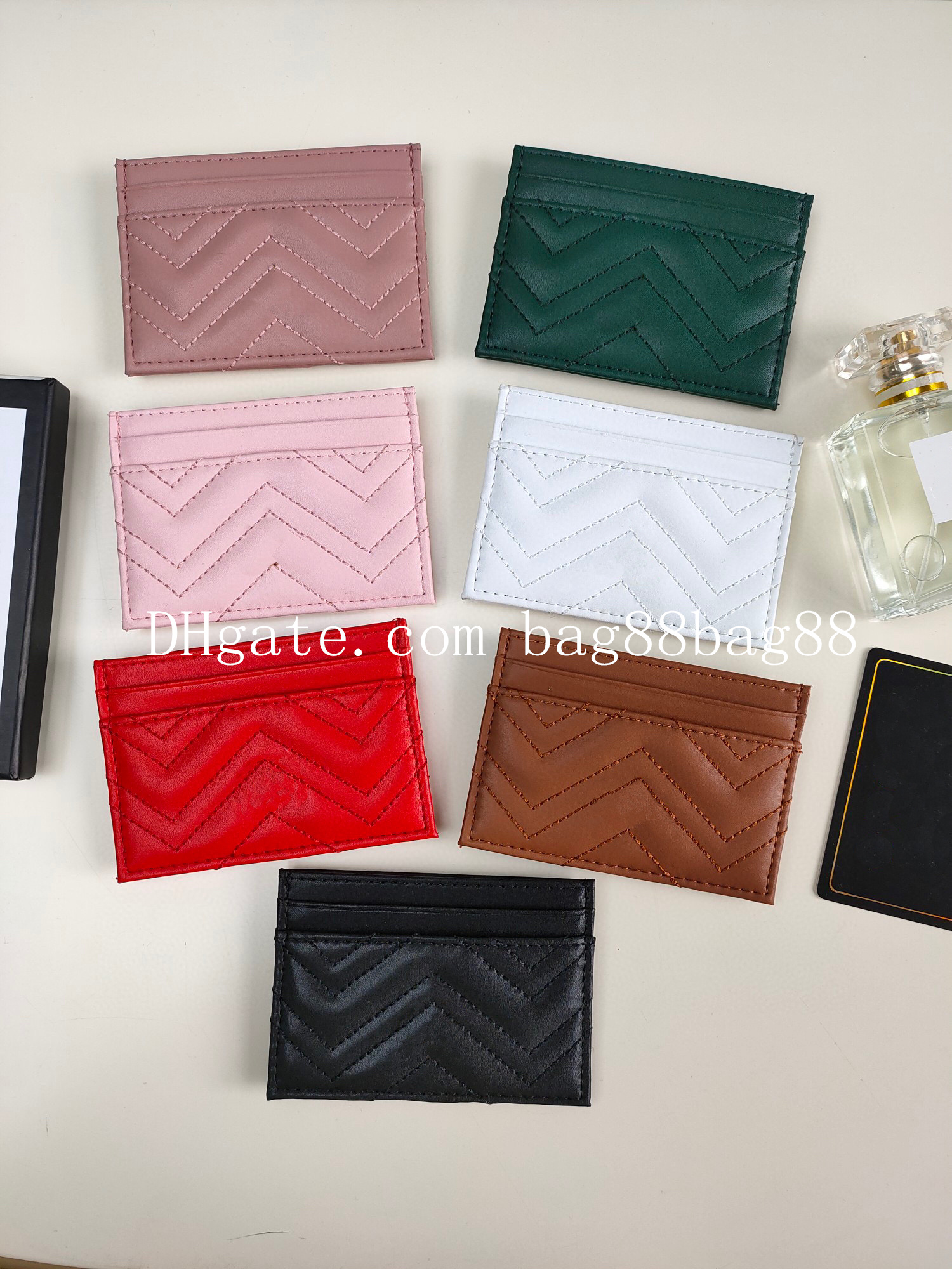 

Designer card holder 436022-2 Hot top quality italy cardholder men women card holders wallet, White