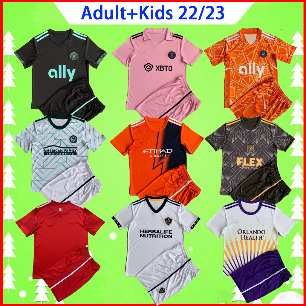 

Adult + Kids Kit 2022 2023 MLS INTER MIAMI soccer jersey boys sets Los Angeles FC Galaxy LA 22 23 Vancouver Atlanta United Columbus football shirt Portland new York 16-2XL, 21/22