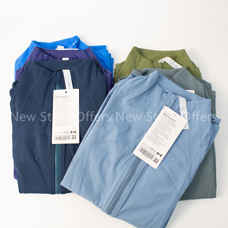 

2022 Lu's Align Windbreaker Running Jackets Women's Tracksuit Top for Fitness Long Sleeve Sports Clothing Gym Workout Clothes Atif, Melot red