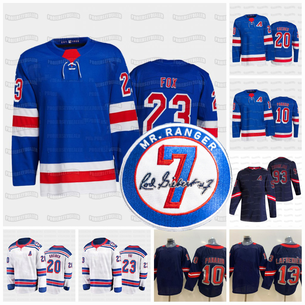 

93 Mika Zibanejad 2022 Rangers Jersey Adam Fox Igor Shesterkin Chris Kreider Artemi Panarin Alexis Lafreniere Reaves Jacob Trouba Barclay Goodrow Vincent Trocheck, 2020 white golden edition mens s-3xl