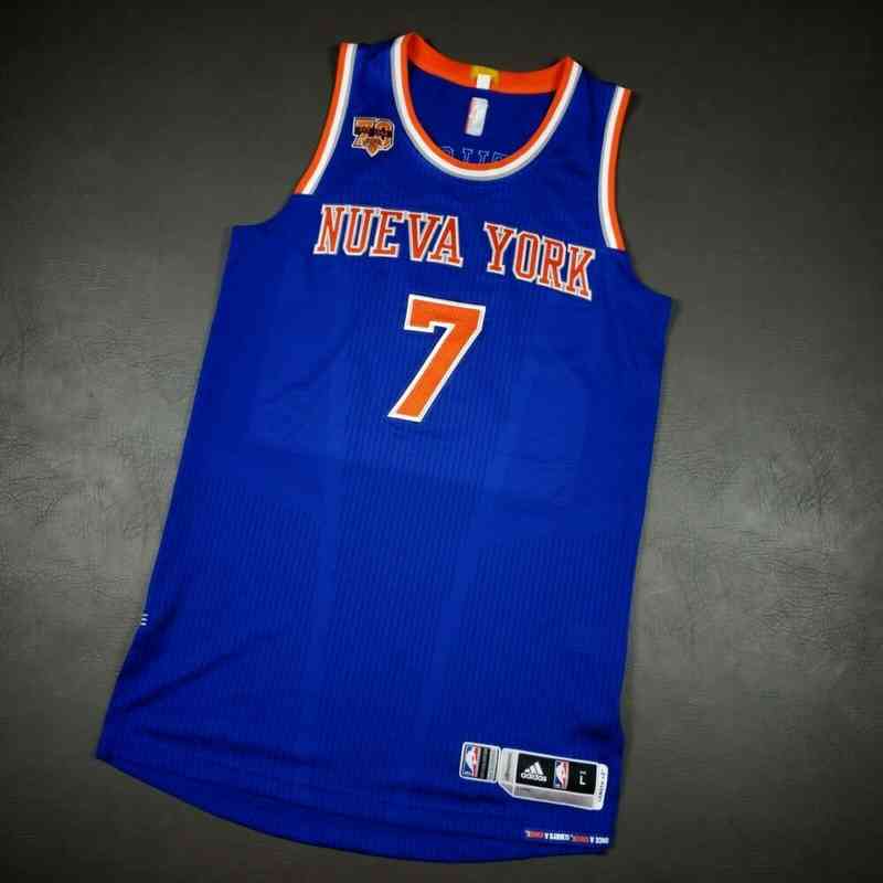 

Cameron Anthony Nueva York Pro Cut Match Jersey Basketball Jerseys Tall fat Man Big, With pictures