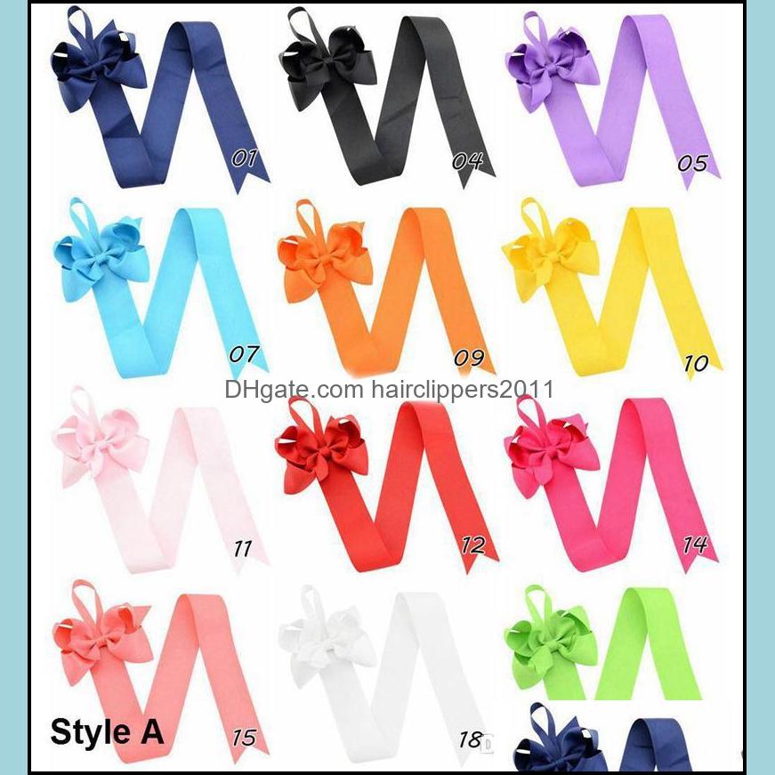 

Hair Accessories Tools Products Brand New 20 Colors Clip Organizer Grosgrain Ribbon Bow Holder Storage Bows For 26 Inch Drop Delivery 2021