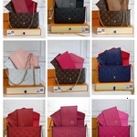 

Wallets 5A Quality Brand Bags Luxury Handbags Designer Genuine Serial Number Pocket Felie Embossed Women's Long Printed Sh