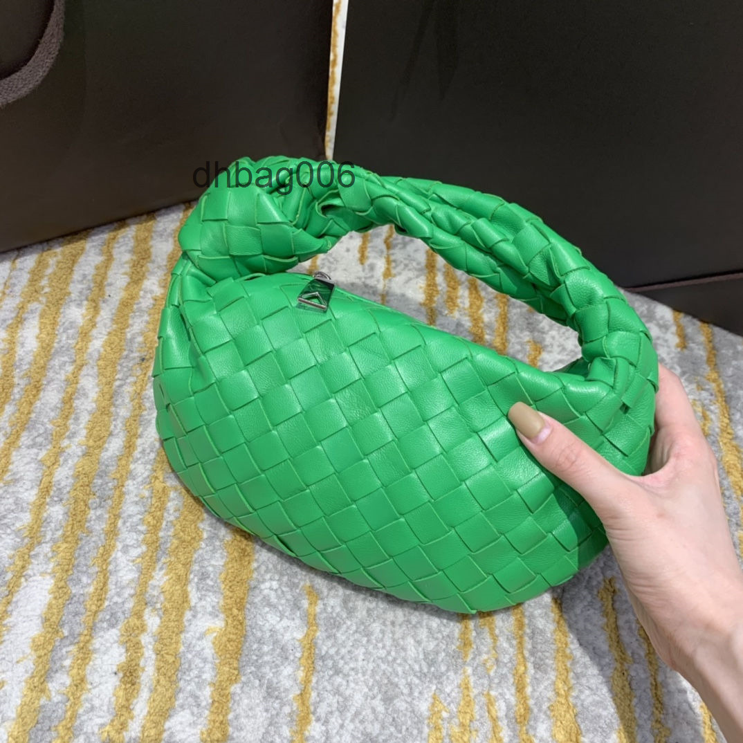 

Bottegasvenetas 2022 Designer Handbag Bottegas Bags Woven Knotted Mini Jodie Cloud High Women's Portable Leather HCTO, Almond