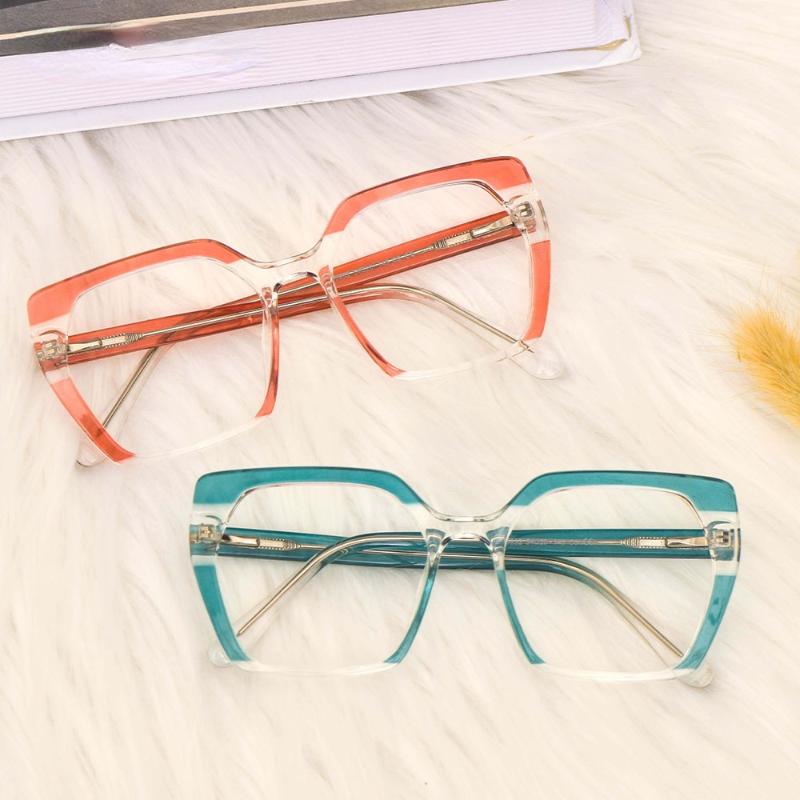 

Sunglasses TR90 Oversized Stripe Anti Blue Light Glasses Frames Men Women Fashion Computer Eyeglasses