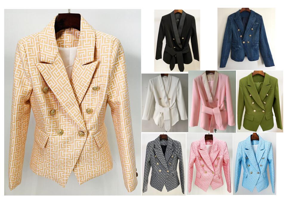 

Womens Suits & Blazers Spring Summer Autumn Casual Slim Woman Jackets Fashion Lady Office Suit Pockets Business Notched Coat 19 Colors Options S-3XL Plus Sizes, Silical gel