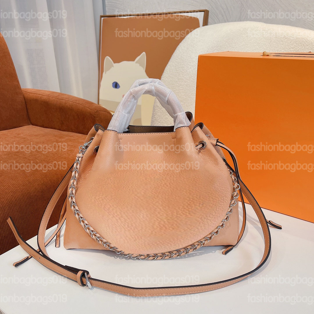 

Bella Drawstring Bucket Bag Womens Luxury Tote Designers Perforated Monograms Print Handbag Large Capacity Shoulder Bag Arizona/Creme/Black M59655