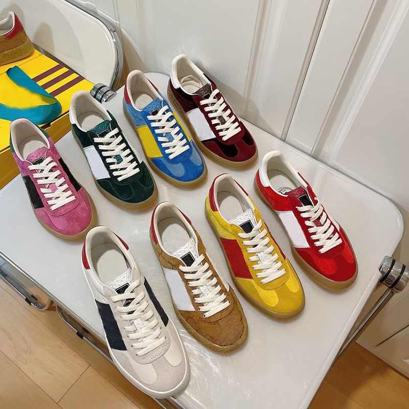 

Designer Gazelle Casual Shoes Men's And Women's Low-cut Stripes Retro Patchwork Collaboration Letters Outdoor Sports Women's Shoes Coach Running Sneakers NO406