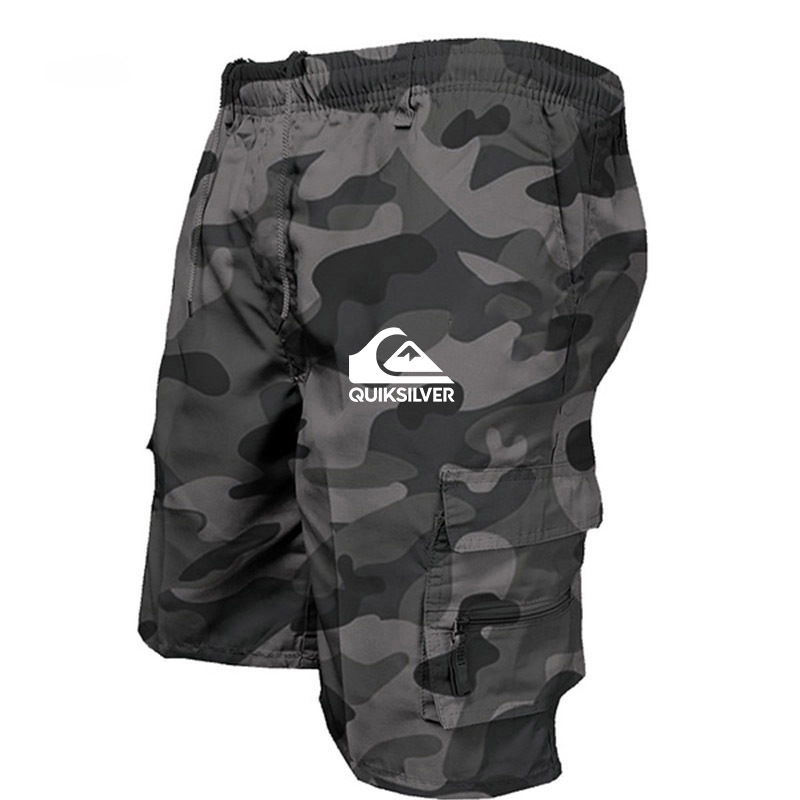 

Summer Men s Cargo Shorts Fashion Casual Multi pocket Breeches Homme Loose Boardshorts Male Pants 220615, Beige
