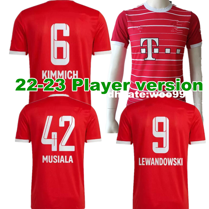

Player version 2022 2023 DAVIES MULLER LEWANDOWSKI soccer jerseys 22 23 SANE GORETZKA COMAN DAVIES BAYERN KIMMICH football shirts Men + Kids kit uniforms