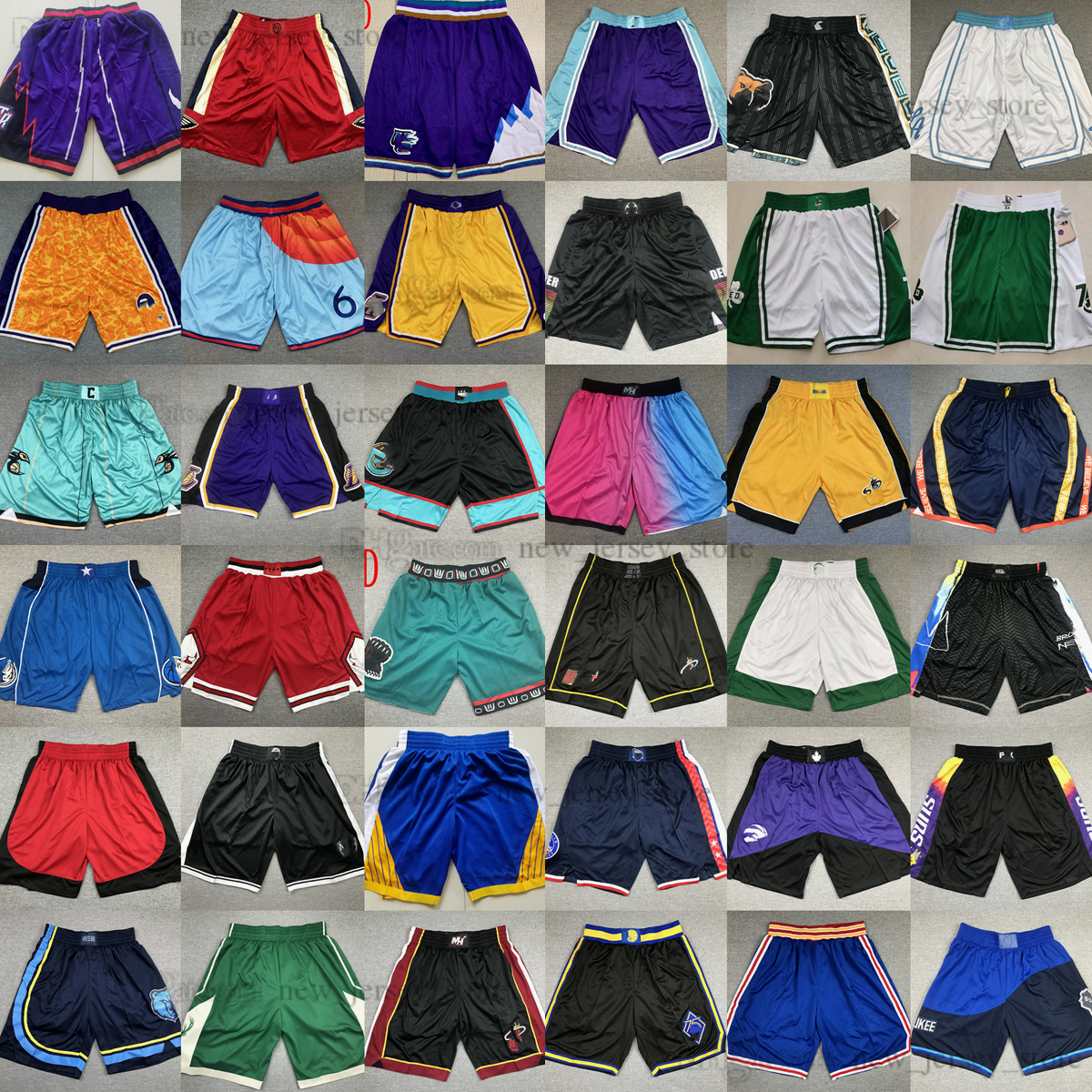 

Stitched 2022 New Style Basketball Shorts Elastic Waist Wade Evan Mobley Maxey Anthony Gilgeous-Alexander Collins Dejounte Murray Carter Herro Curry Sport Short, Choose number on photo