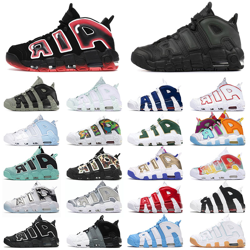 Uptempos Scottie Pippen Hommes Femmes Designer Basketball Chaussures Psychic Blue Sky Rosewell Raygun Blanc Aqua Gum Noir Gym Rouge Camo Sport Ba