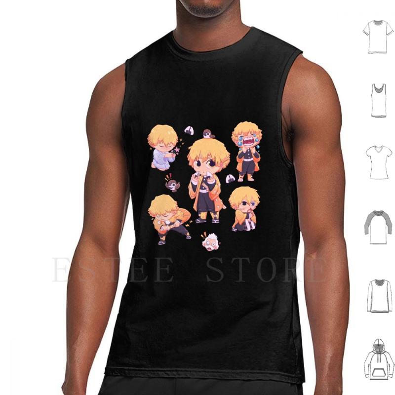

Men' Tank Tops Chibi Set Vest Kimetsu No Yaiba Kny Tanjiro Nezuko Inozuke, White;black