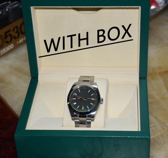 BK Factory Luxury High Quality Watch 116400GV Green Glass Black Diading Lightning Needle Steel inoxydless Mechanical 2813 Mouvement Automatic Men