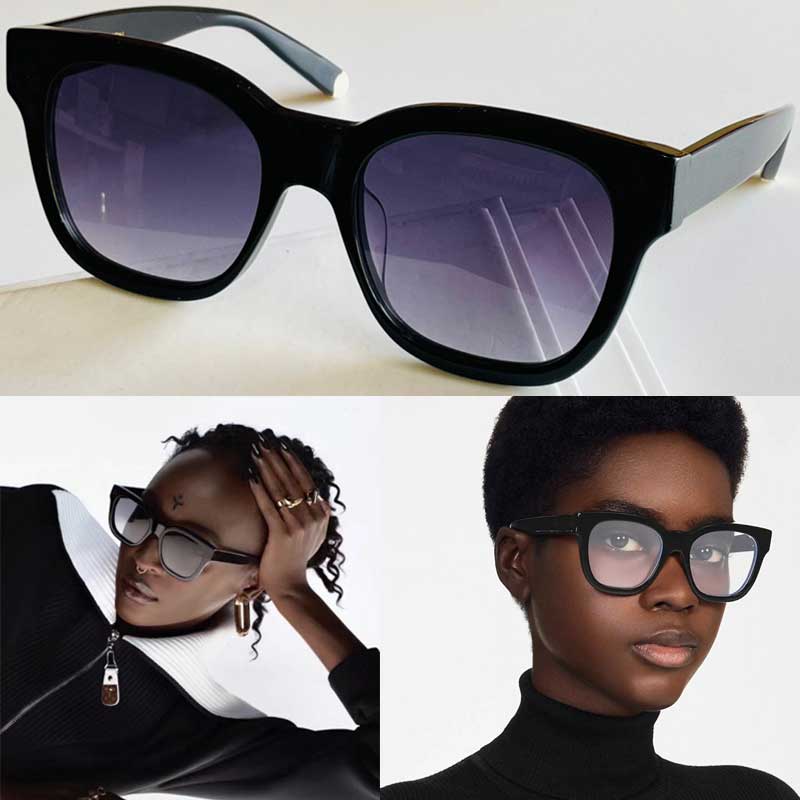 

Square Sunglasses Men Women Occhiali da sole Luxury Brand Classic Outline Thickened Temples With Signature Floral Statement Versatile Casual Glasses