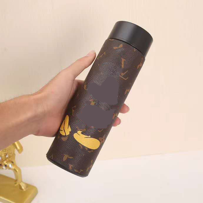 

Luxury Designer Water Bottles 500ml Thermos Water Bottle Temperature Display Stainless Steel Travel Coffee Mug