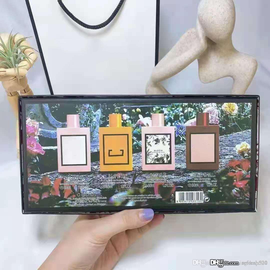 Parfum de charme pour femmes coffrets cadeaux bloom 30 ml 4 bouteilles célèbre marque designer sexe clone parfums en gros longue durée