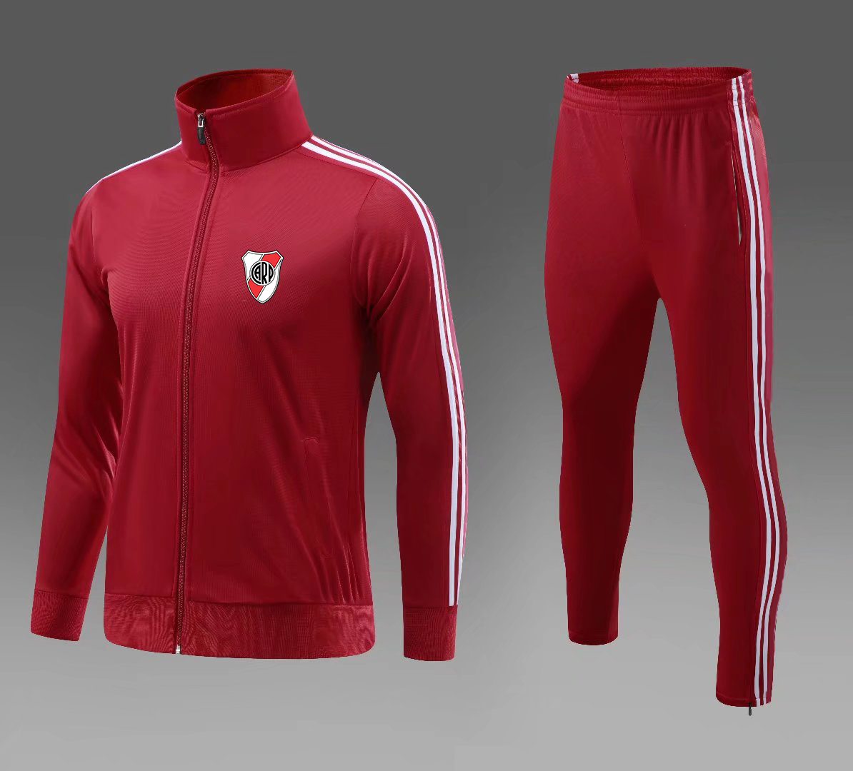 

Club Atlético River Plate Men's Tracksuits Full zipper Jacket Pants warm outdoor football Training Winter Home Kits Running sportswear LOGO customize, No 3