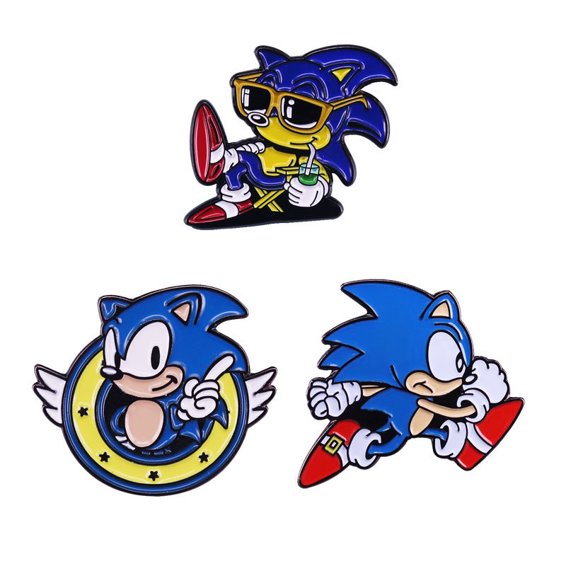 

Creativity Hard Enamel Pin Cute Badge Backpack Collar Lapel Game Movie Jewelry, Mixed colors