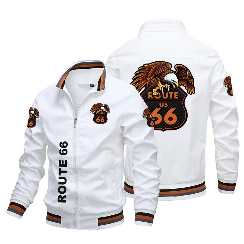 

Men' Jackets 66 Printed Jacket Punk Motorcycle Patch Rider Leather Vest Sports Fashion Tide Brand Men' Bomber JacketMen, Black