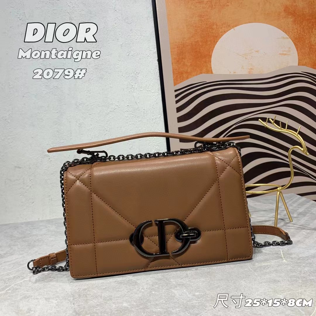 Dior 30 Montaigne Sacs à bandouliers Luxury Designer en cuir Classic Cross Cross Body Bord Gold Letter CD Hands Hands Sac à main Real Calf Cuir V