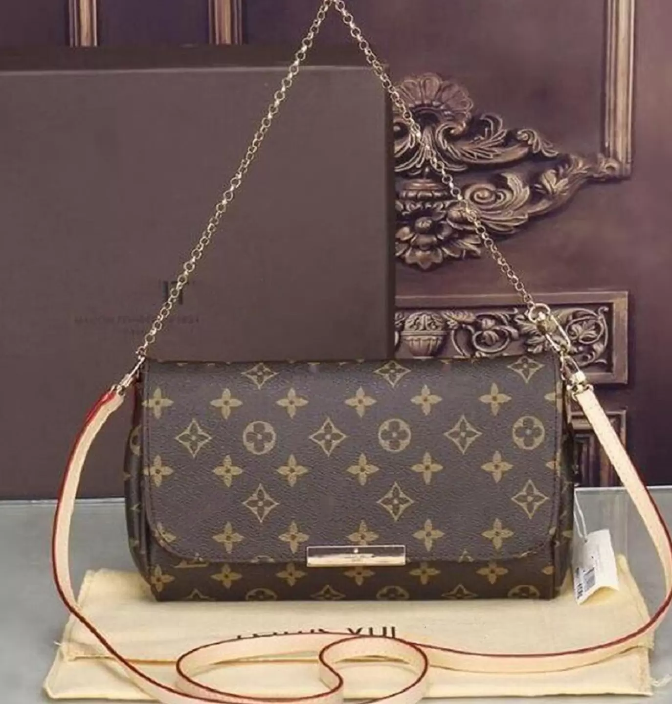 

handbag design VUTTONS LVs YSLs leather 40718 chain strap fashion favorite GGs women bag messenger LOUISS favorite clutch leather bag Ngalx, X22 brown grid