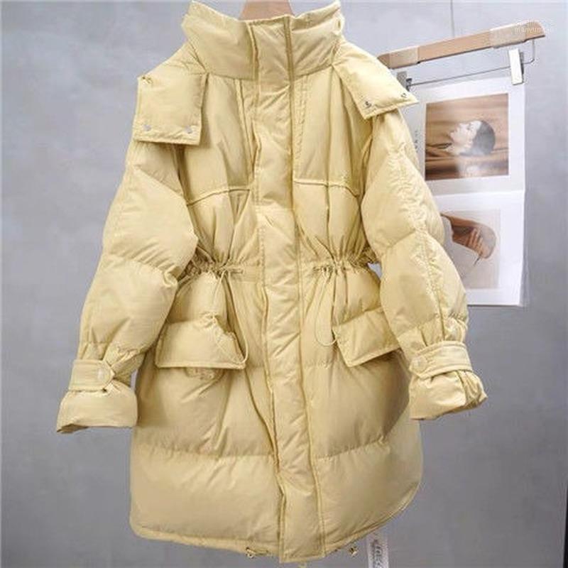 

Women' Down & Parkas 2022 Winter Jackets Hooded Oversized Loose Female Thick Warm Coat Casaco Feminino Solid Casual Women Puffer Jacket Y48, Hei