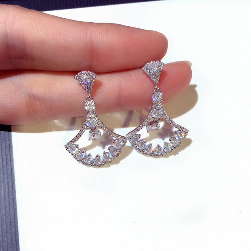 

Stud Women Statement Earrings Jewelry Fashion Water Drop Crystal Earrrings For Wedding Party GiftStud