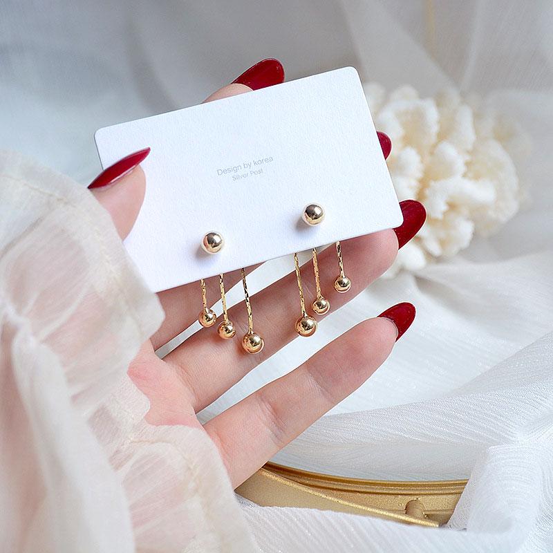 

Clip-on & Screw Back 14k Electric Plated Real Gold Tassels Earrings For Women Gifs Fashion Trend Temperament Fine Jewelry Accessories DecorC