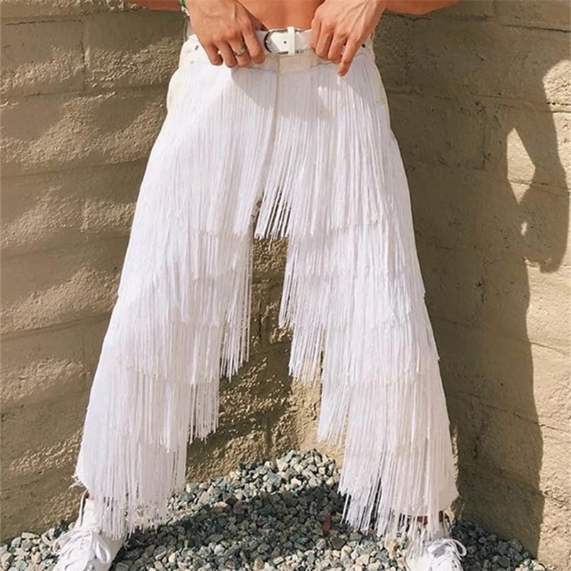 

Men's Pants INCERUN Men Casual Button Joggers Tassel Personality Fashion Thin Straight Trousers Streetwear Baggy Pantalon S  220826, White