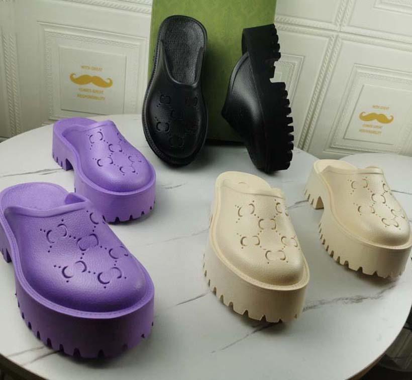 

Hollow Platform Transparent Material Sandals Fashion Slippers Brand Designer Women's Sexy Cute Sunshine Beach Women's Shoes, #1