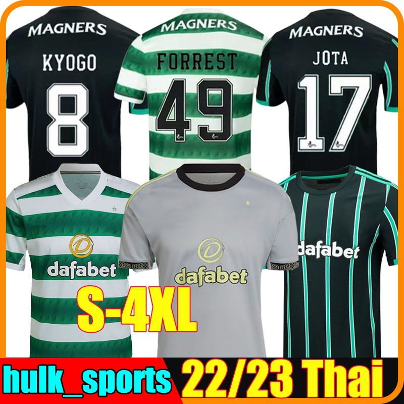 

XXXL 4XL 2022 2023 Celtic soccer jerseys 22/23 Third KYOGO JOTA AJETI ABADA MCGREGOR TURNBULL STARFELT CARTER-VICKERS JUNIOR INFANT men kids kit football shirt 3rd, 22-23 third kids