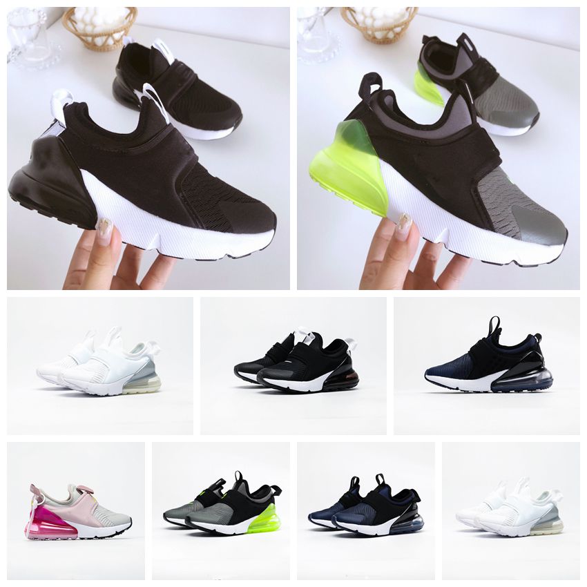 

New 27C Athletic Outdoor Designer Kids youth hiking Shoes boys girls Kid mens running shoes Blackout UNC Like Heiress Black Stingray children Sneaker Shoe size 28-35, Shoes box