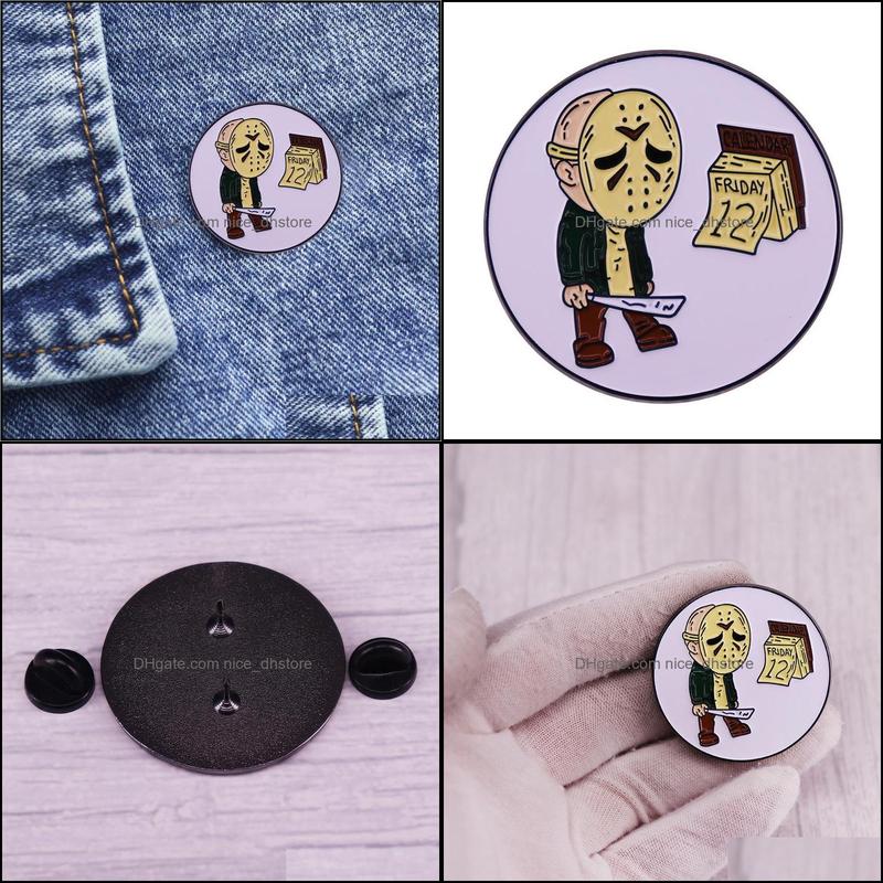 

PinsBrooches Jewelry Halloween Horror Movies Enamel Pins Collect Christmas Fashion Gifts Metal Cartoon Brooch Backpack Colla Dh9Zw