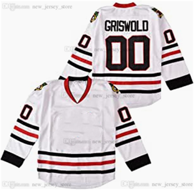 

Movie Hockey X-Mas Christmas VacationIce #00 Clark Griswold Jersey Slap All Stitched White Color Away Breathable Sport Sale High Quality, Other jerseys. send pictures on order