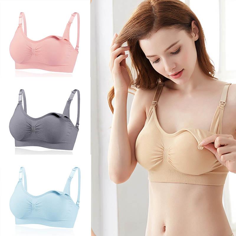 

Maternity Intimates Breast Feeding Nursing Bra Mothers Clothing For Pregnant Women Breastfeeding Anti-spill Milk During PregnancyMaternity, Black
