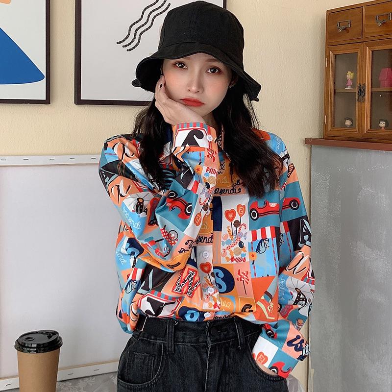 

Women's Blouses & Shirts Ay2794 2022 Spring Summer Autumn Women Fashion Casual Lady Beautiful Nice Tops Woman Female OL Shirt Vintage Long S, Picture color