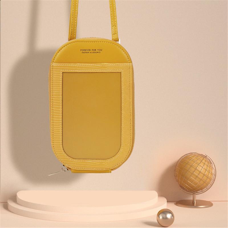 

Evening Bags Multifunction Fashion Shoulder Bag Designer Handbags For Women Crossbody Pu Leather Flap Messenger Phone Clutch, Black