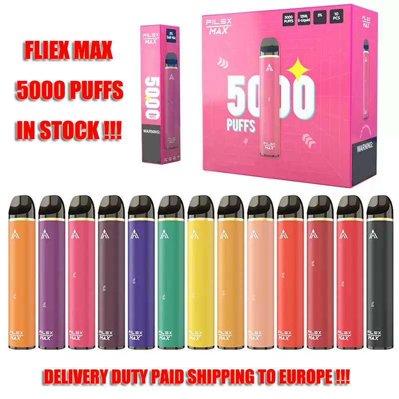 

Authentic QST PUFF FILEX Max Disposable Device Kit 5000 Puffs Prefilled 12ml Pod Vape Pen 100% Genuine