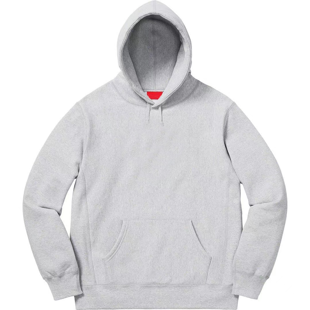 

European American tooling sweatshirts men and women couples classic letter hoodie embroidery cotton warm loose sweater plus velvet top, Black