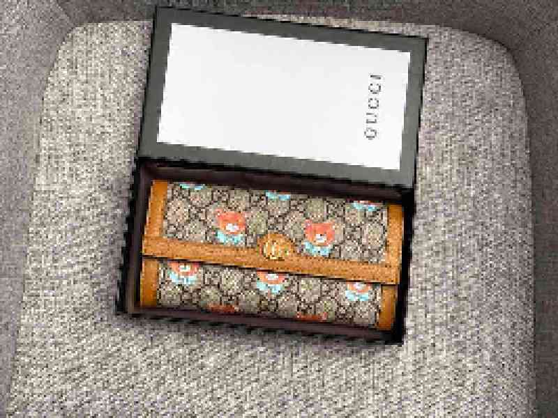 Portefeuilles sacs de luxe Embrayage de portefeuille 645322 Lettre de toile en souche