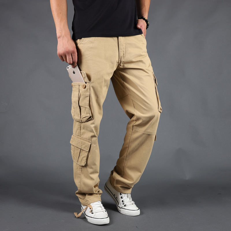 Saut-salles nouveaux hommes pantalons de cargaison pour hommes pantalons tactiques libellés