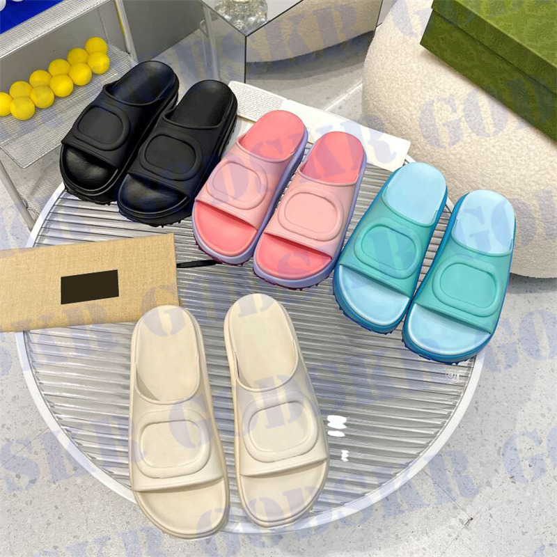 

Non Slip Slippers Womens Shoes Big Logo Women Sandals Slides Outdoor Travel Thick Sole Slipper