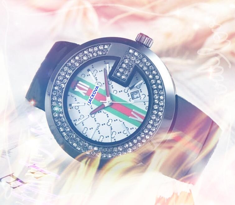 

Luxury Crime Crystal Diamonds Ring Women Men Watches Relogio Masculino 45mm Military Sports Quartz Large Unique Silicone Fabric Steel Watch fashion star's choice, As pic