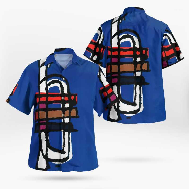 

Men's Casual Shirts Astonishing Blue 3D Art Printd Summer Fashion Beach Shirt Breathable Hawaiian Streetwear Short-Sleeved Large 5XL Top, Hawaiian shirt 08