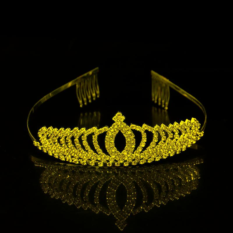 

Hair Clips & Barrettes Children Tiaras Crowns Headband Kids Girls Bridal Crystal Crown Jewelry Ornaments Headpiece Wedding Party Accessiorie