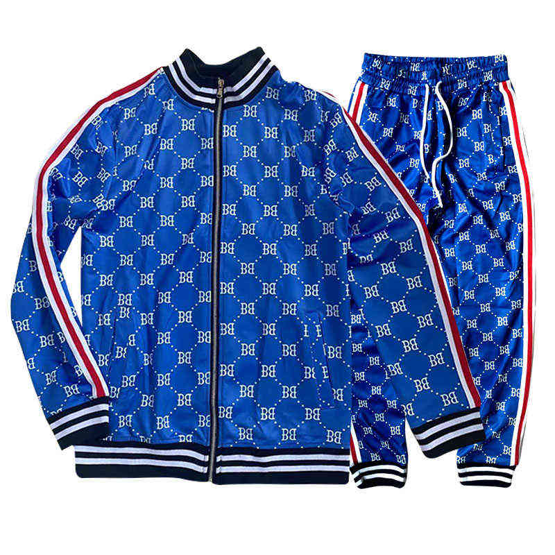 New Colorful Plaid Men Tracksuit Sets Mens Casual Zipper Stand-Up Collarr Sportswear 3D Print Suit Male Pocket Fashion Men Track X220714