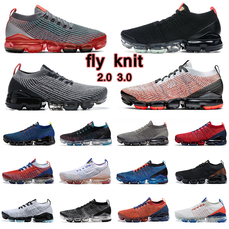 

running shoes fly knit 2.0 3.0 woman man FLASH CRIMSON Triple Black Particle Grey Bright Mango Orange Blue mans sneakers, #34 2.0 36-45 triple white with white sy